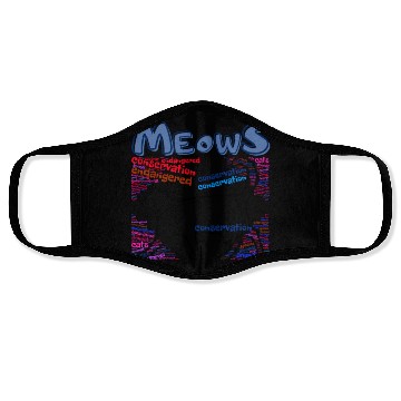 Discover Meows Black Cat Face Masks