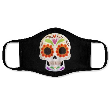 Discover Day of the Dead Dia De Los Muertos Skull Gift Face Masks