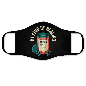 Discover Music Pills Musician Notes Lover Healing Face Masks
