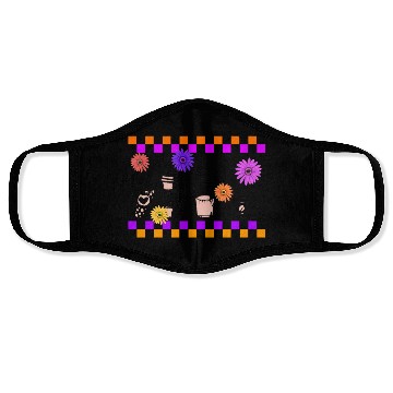 Discover Halloween Face Masks, Cute Halloween Coffee Latte