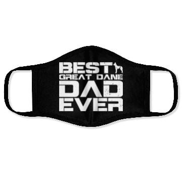 Discover Best Great Dane Dad Ever Vinatge Face Masks