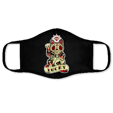 Discover lucky cat Skull Candy Face Masks