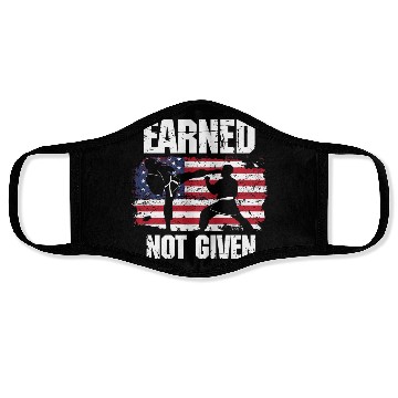 Discover Earned Not Given! Karate Fighter Martial Arts Face Masks