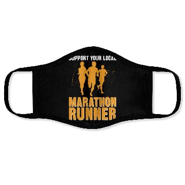Discover Running Runner Half Marathon Face Masks