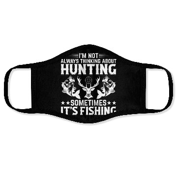 Discover Deer Hunting Fish Fishing Trout Fishing Deer Hunte Face Masks
