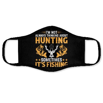 Discover Deer Hunting Trout Fishing Fish Fishing - Deer Hun Face Masks
