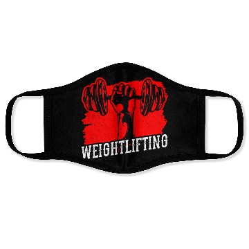 Discover Weightlifting Lift Workout Gym Face Masks