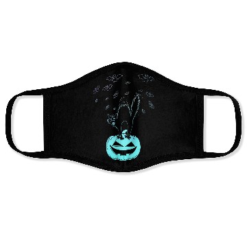 Discover Cat Lover Halloween Pumpkin Face Masks