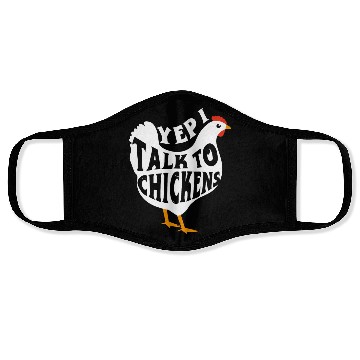 Discover Chicken Farmer, Farming, Chicken Farm Face Masks