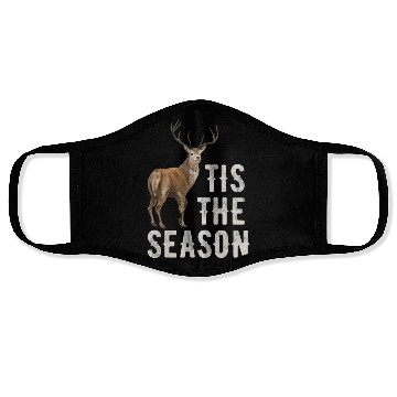 Discover Tis The Season Retro Dear Hunting Face Masks