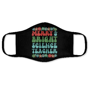 Discover Science Teacher Christmas Science Teaching Xmas Face Masks