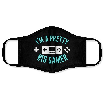 Discover Pretty Big Gamer Video Game Player Gaming Gifts Face Masks