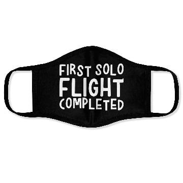 Discover First Solo Flight Completed 2 Face Masks