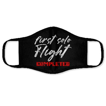 Discover First Solo Flight Completed 3 Face Masks