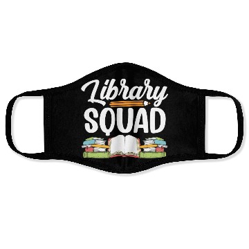 Discover Library Squad Librarian Books Lover Sayings Face Masks
