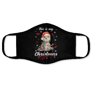 Discover Winter Christmas Pyjama Otter Face Masks