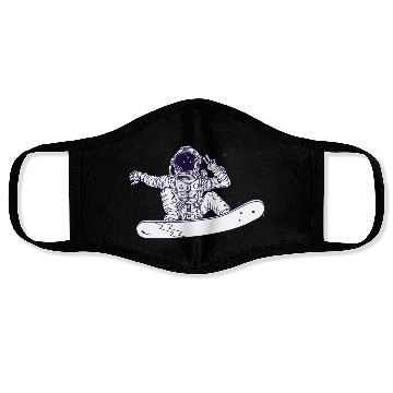 Discover Snowboarding Astronaut Face Masks
