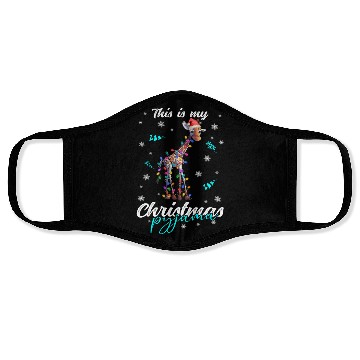 Discover Winter Christmas Pyjama Giraffe Face Masks
