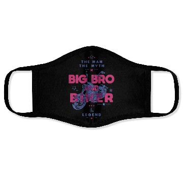 Discover Big bro and biker the man the myth the legend Face Masks