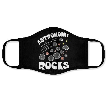 Discover Astronomy Rocks - asteroids, cosmology, space Face Masks