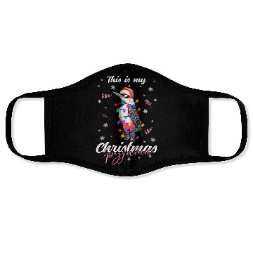 Discover Winter Christmas Pyjama Woodpecker Face Masks