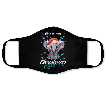 Discover Winter Christmas Pyjama Elephant Face Masks