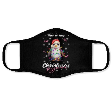 Discover Winter Christmas Pyjama Penguin Face Masks