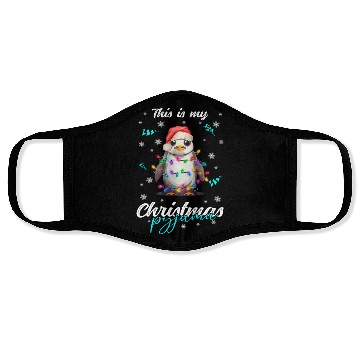 Discover Winter Christmas Pyjama Penguin Face Masks