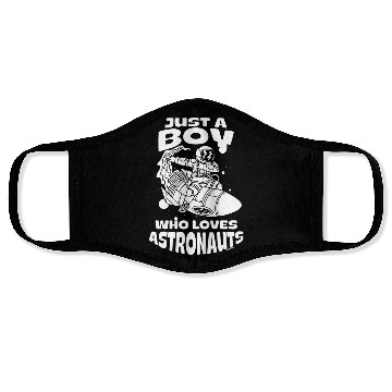 Discover Boy love astronauts Face Masks
