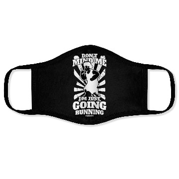 Discover Run jogging sport race training gift Face Masks