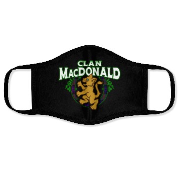 Discover Clan MacDonald Cute Baby Lion Rampant Kitten Face Masks