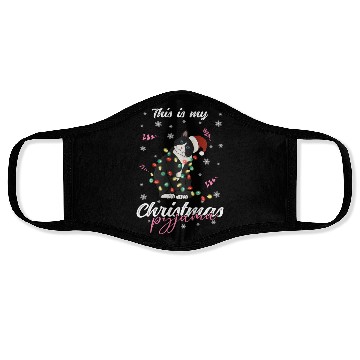 Discover Winter Christmas Pyjama Cat Face Masks