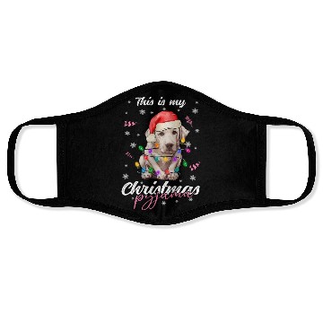 Discover Winter Christmas Pyjama Labrador Face Masks
