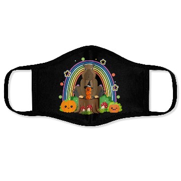 Discover Capybara with a pumpkin Face Masks