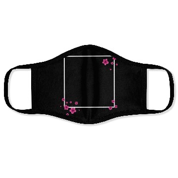 Discover Square Blossom Pink Face Masks