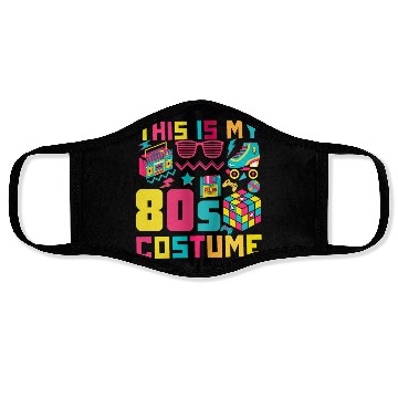 Discover This Is My 80s Costume 90s Party Funny 90s Face Masks