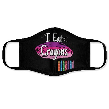 Discover I Eat Crayons Face Masks