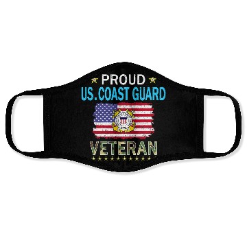 Discover Coast Guard Veterans Day Us Coast Face Masks
