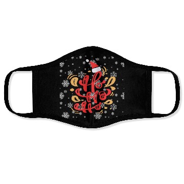 Discover Santa claus says ho ho ho Face Masks