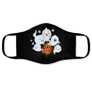Discover Cute Japanese Ghost, Halloween Face Masks