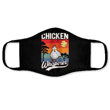 Discover Chicken Whisperer Farmer Face Masks