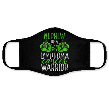 Discover Nephew Lymphoma Cancer Awareness Aunt Uncle Face Masks