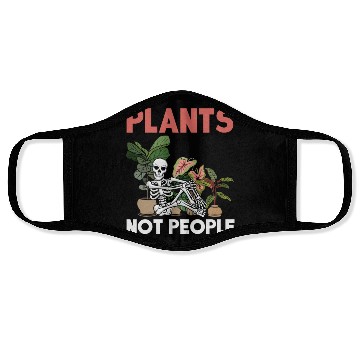 Discover Gardener Skeleton Introvert Garden Plant Lover Face Masks