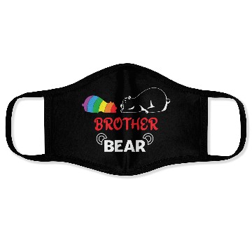 Discover LBGT Flag Gay Pride Human Brother Bear Face Masks