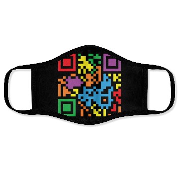 Discover LBGT Flag Gay Pride Human QR Code Face Masks