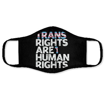 Discover LBGT Flag Gay Pride Trans rights are human rights Face Masks