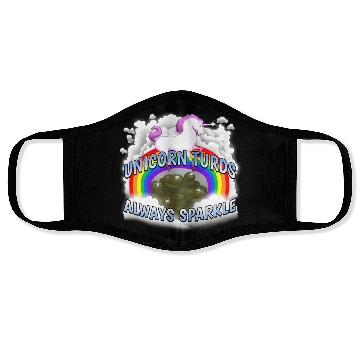 Discover Unicorn Turds Always Sparkle Face Masks