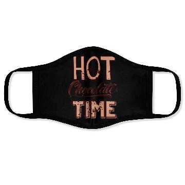 Discover Cute winter quotes - hot chocolate time Face Masks