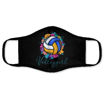 Discover Volleygirl Beach Volleyball Face Masks