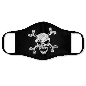 Discover Distressed Skull And Crossbones Face Masks